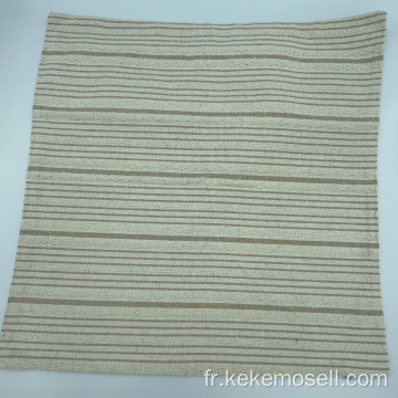 Coton à rayures simples et absence d&#39;oreiller en tissu en lin
